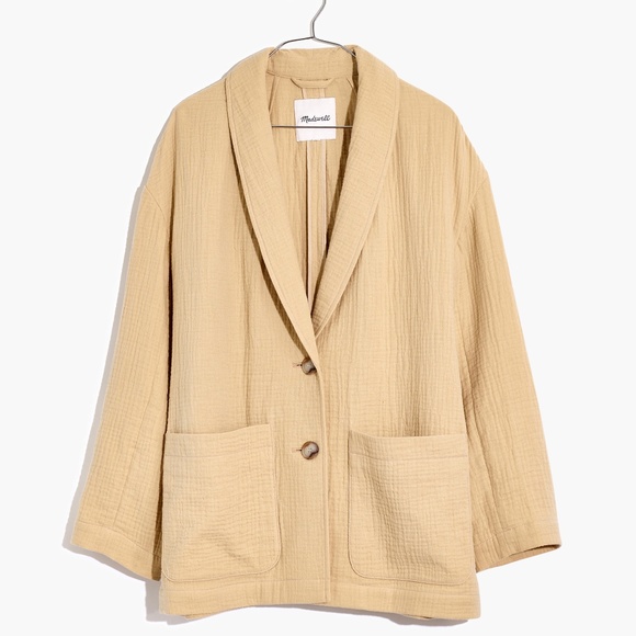 Madewell Jackets & Blazers - New MADEWELL Lightspun Dorset Blazer in Summer Dune